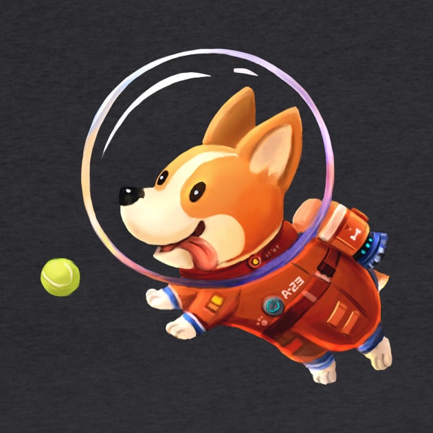 Astronaut Corgi by hkxdesign